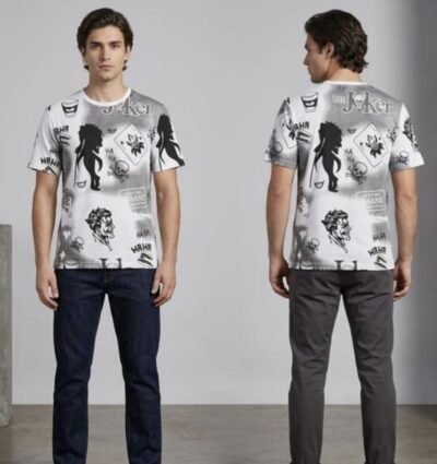 1 1 Ziodes Joker white cotton tshirts