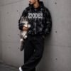 12 ZIODES Black Hoddie Printing