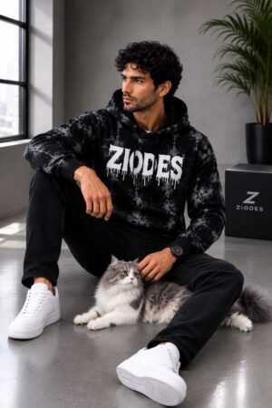13 ZIODES Black Hoddie Printing