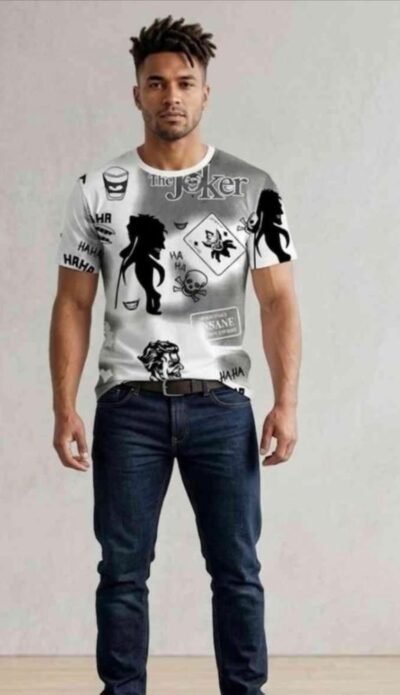 3 1 Ziodes Joker white cotton tshirts